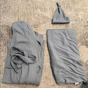 Baby Swaddle Set and matching mother robe
